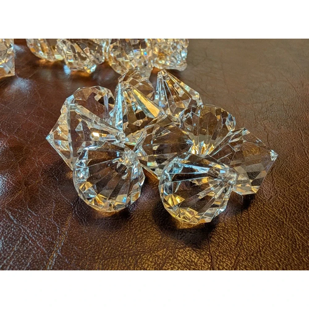 Pottery Barn Clear Decorative Multi Shape Size Holiday Sparkle Gems 10oz